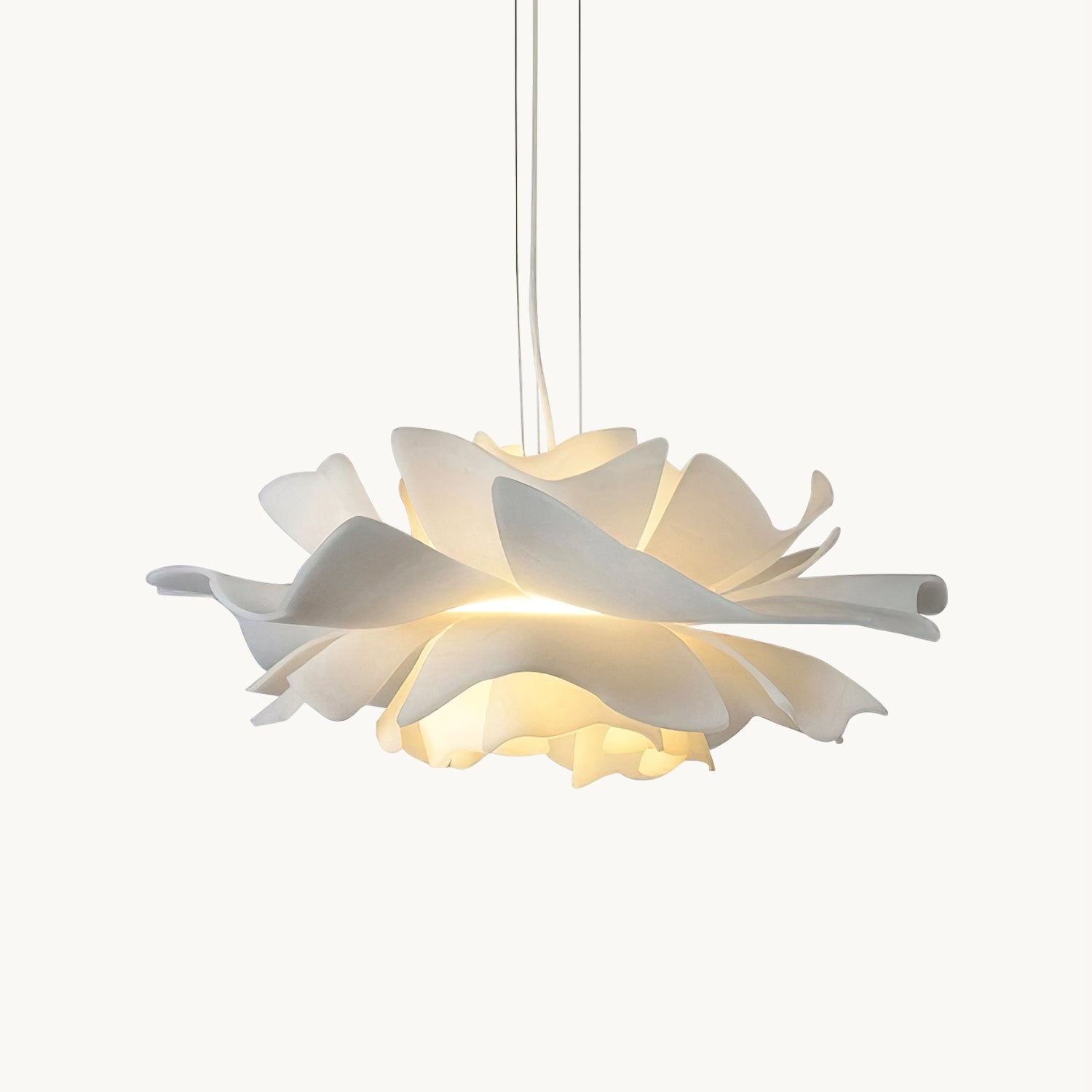 Lampa wisząca Lumen White Lotus | Designerska lampa w kształcie kwiatu do salonu, sypialni i jadalni