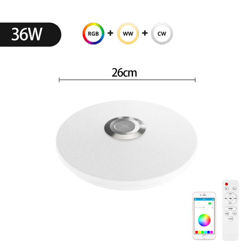 Lampa Sufitowa LED RGB z Pilotem | Regulacja Jasności | Nowoczesny Design