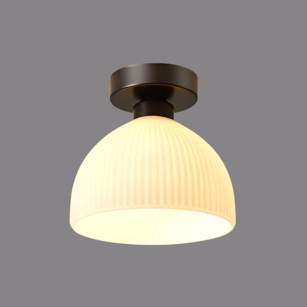 Lunaris | Szklana lampa sufitowa E27 do salonu, sypialni i przedpokoju