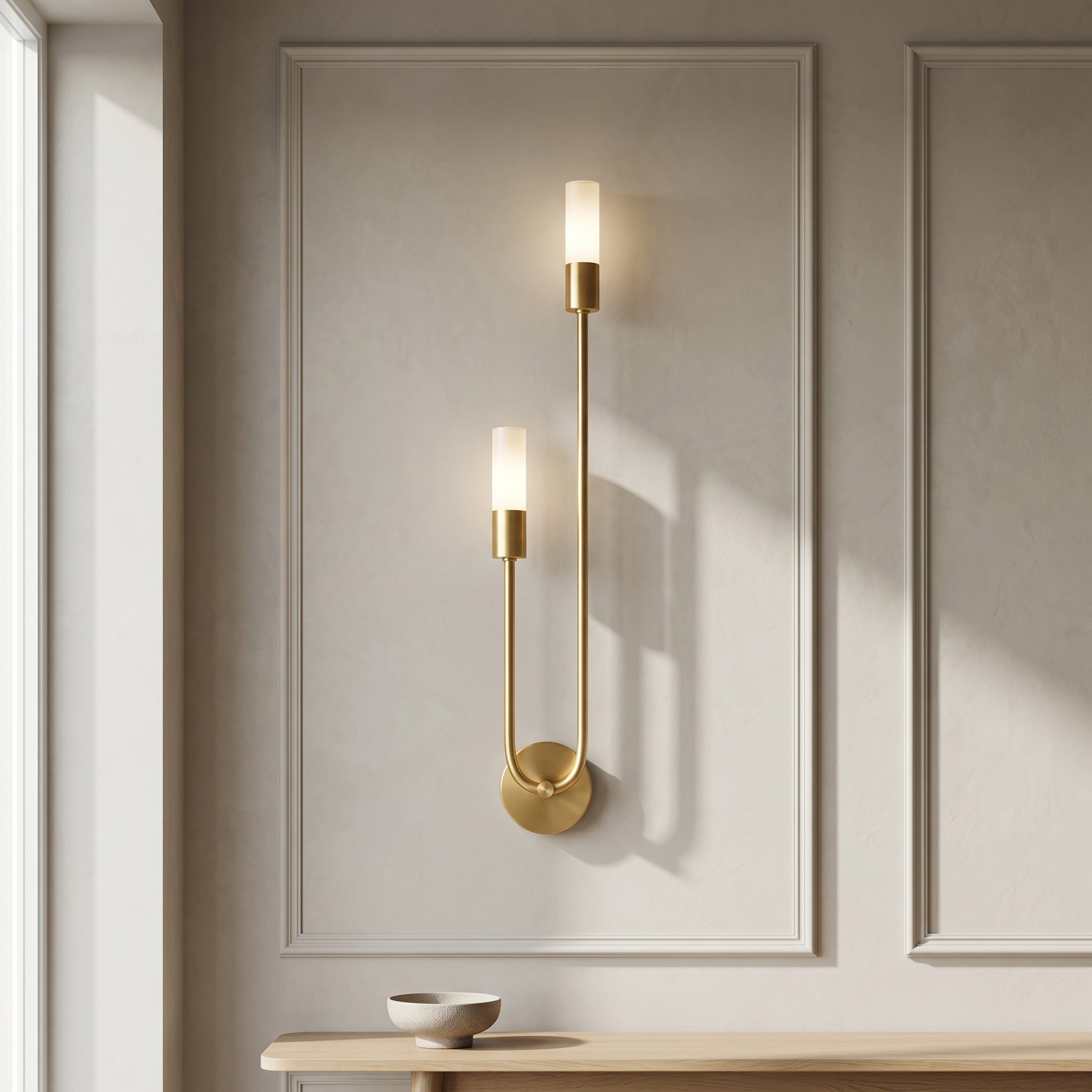 Minimalistyczny Kinkiet Ścienny LED Lux | Regulowana Barwa Światła
