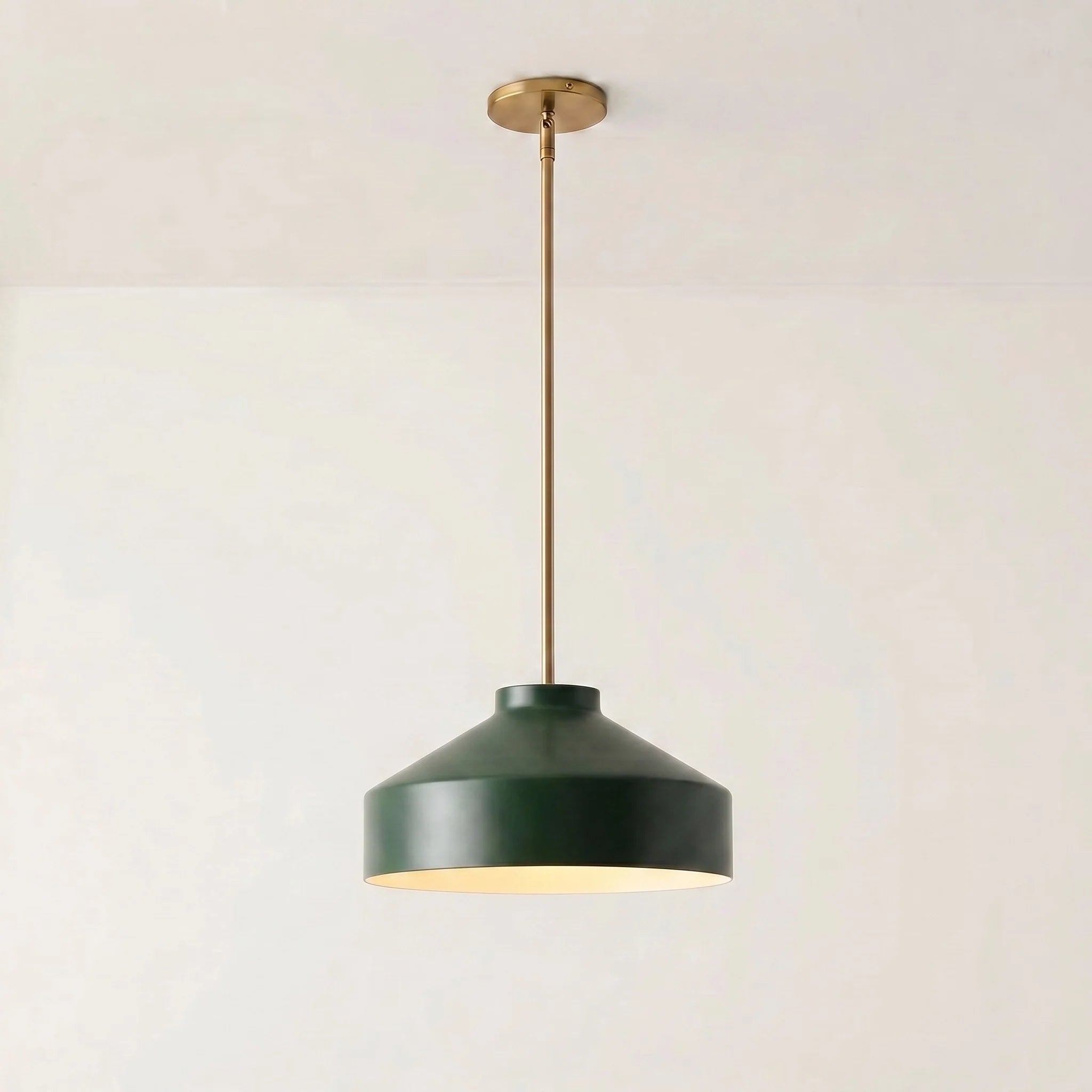 Lampa wisząca z matowego metalu | Skandynawski minimalistyczny design z regulowaną wysokością | Stylowe oświetlenie do kuchni, jadalni i przedpokoju