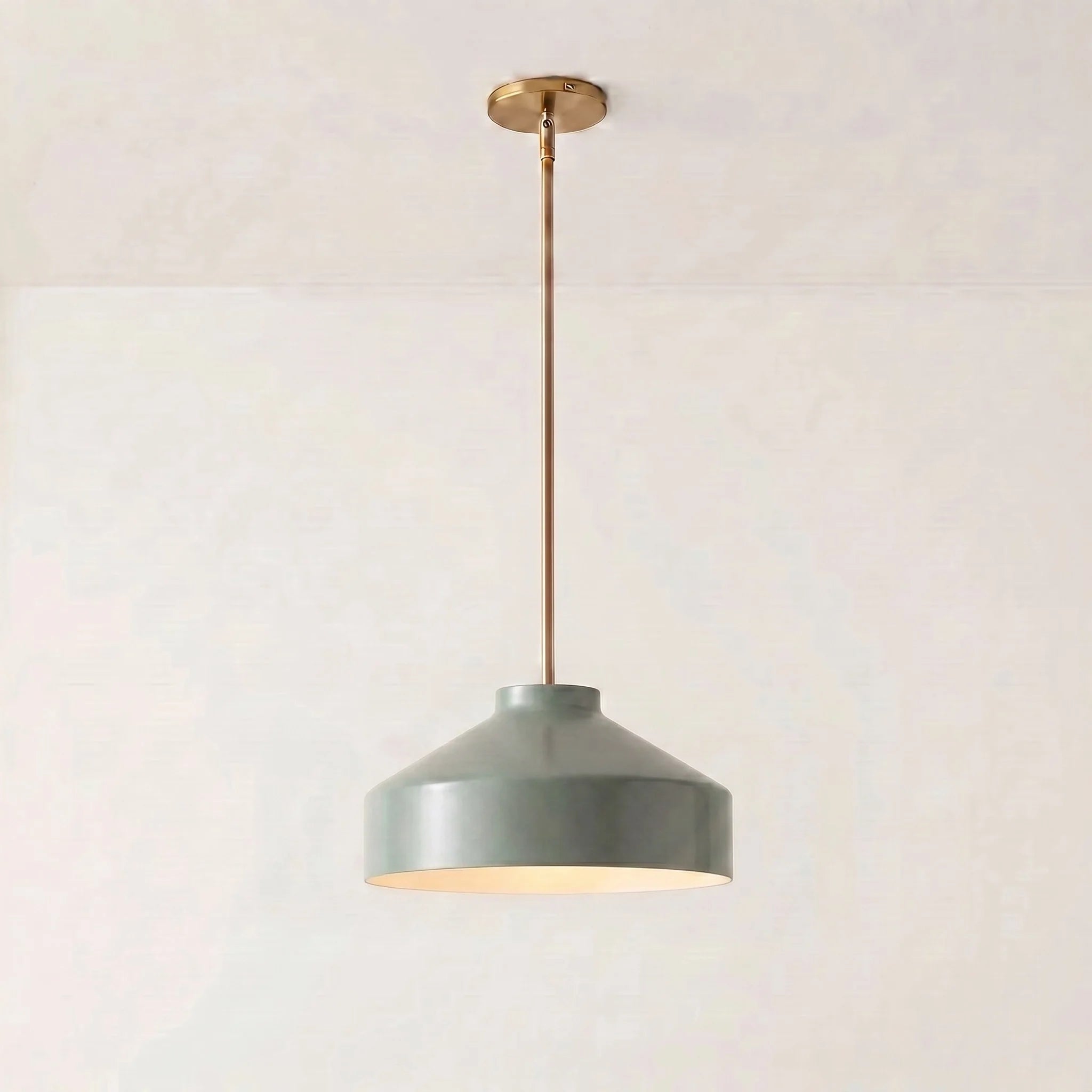 Lampa wisząca z matowego metalu | Skandynawski minimalistyczny design z regulowaną wysokością | Stylowe oświetlenie do kuchni, jadalni i przedpokoju