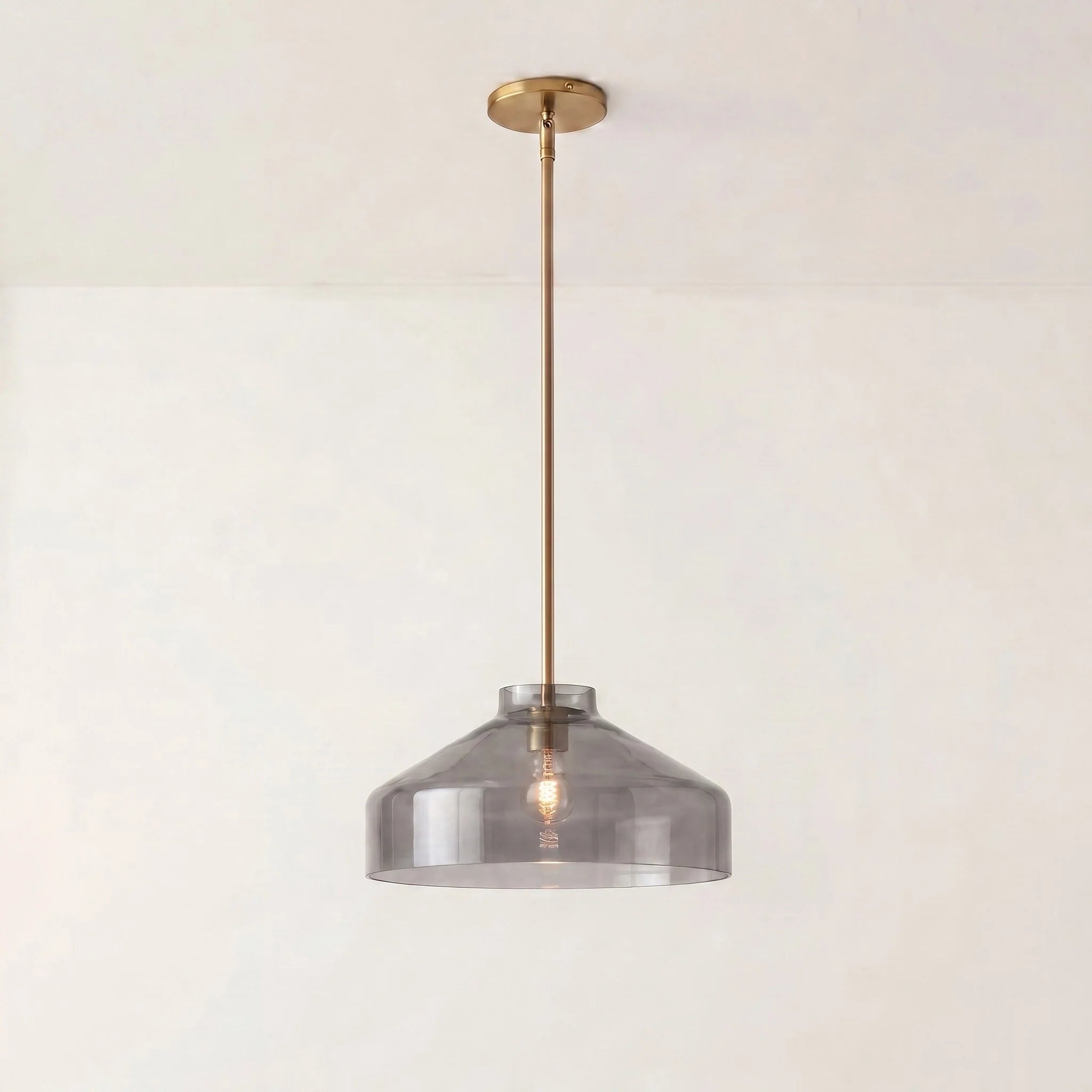 Lampa wisząca z matowego metalu | Skandynawski minimalistyczny design z regulowaną wysokością | Stylowe oświetlenie do kuchni, jadalni i przedpokoju