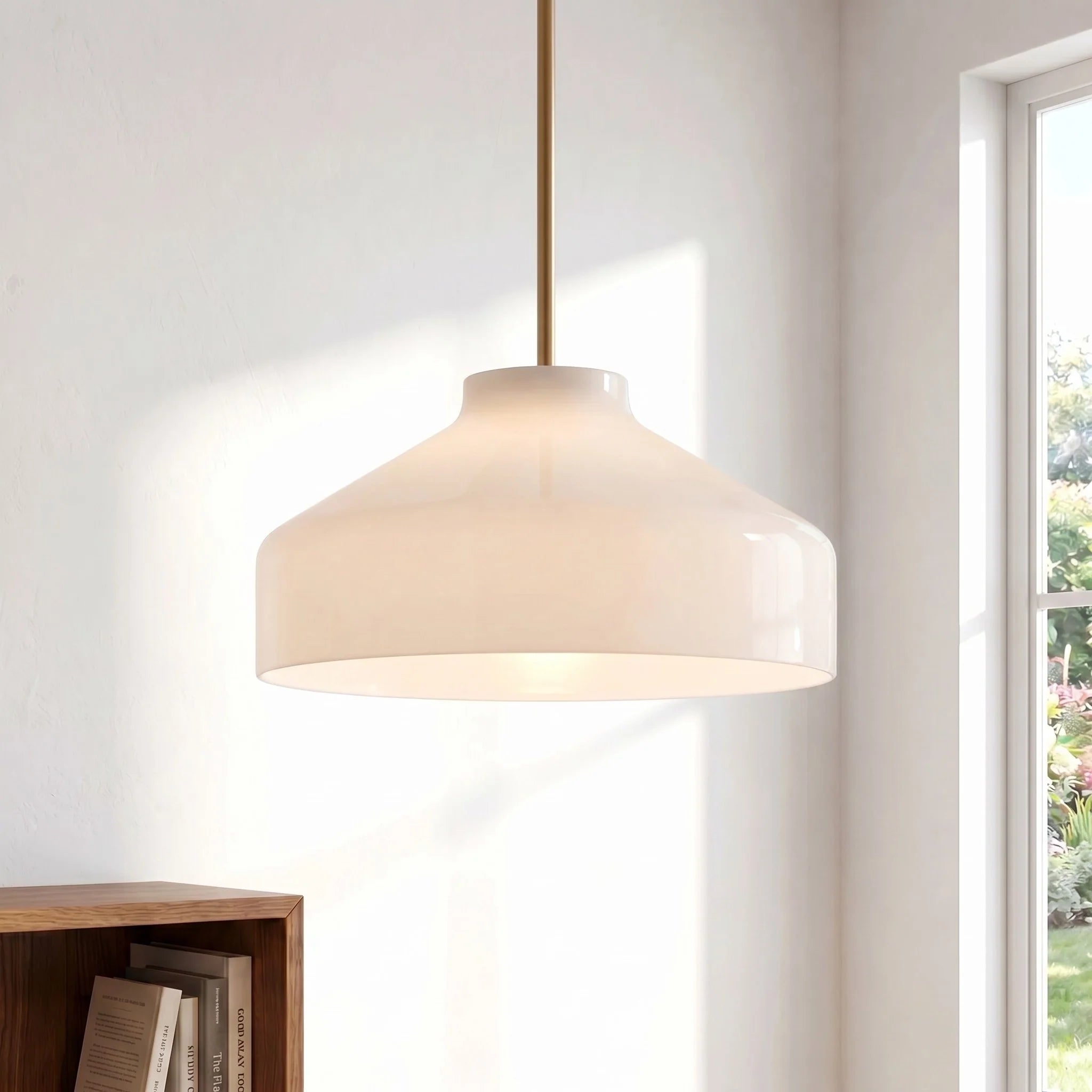 Lampa wisząca z matowego metalu | Skandynawski minimalistyczny design z regulowaną wysokością | Stylowe oświetlenie do kuchni, jadalni i przedpokoju