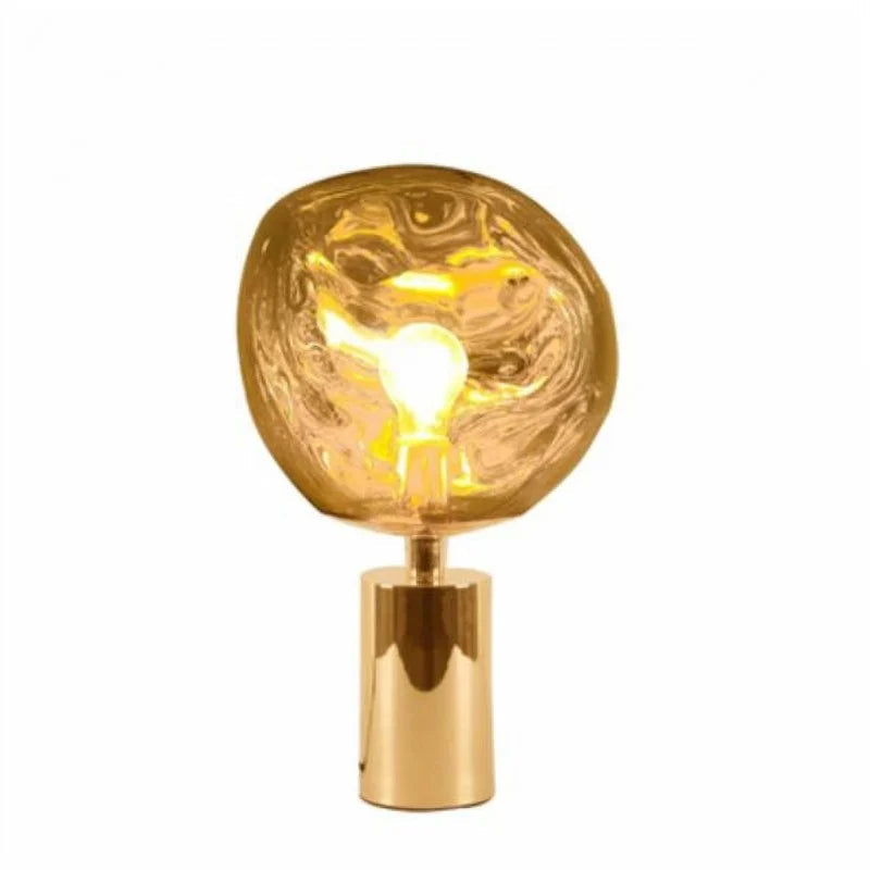 Melt Collection | Przytulna, designerska lampa stołowa do nowoczesnych wnętrz z efektem topienia