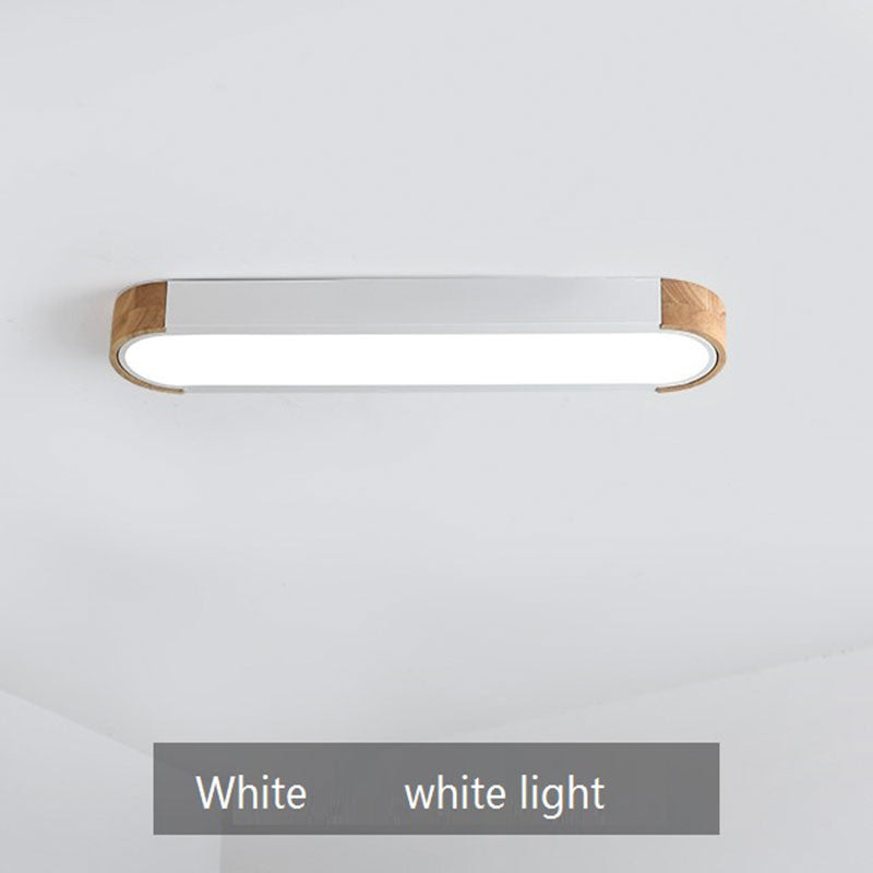 Mero | Nowoczesna lampa sufitowa LED z drewnianym wykończeniem do salonu i sypialni