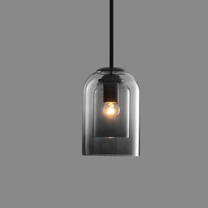 Kolekcja Mica | Lampa wisząca Mid-Century ze szklanym kloszem E27 | Eleganckie oświetlenie do kuchni, salonu i domu