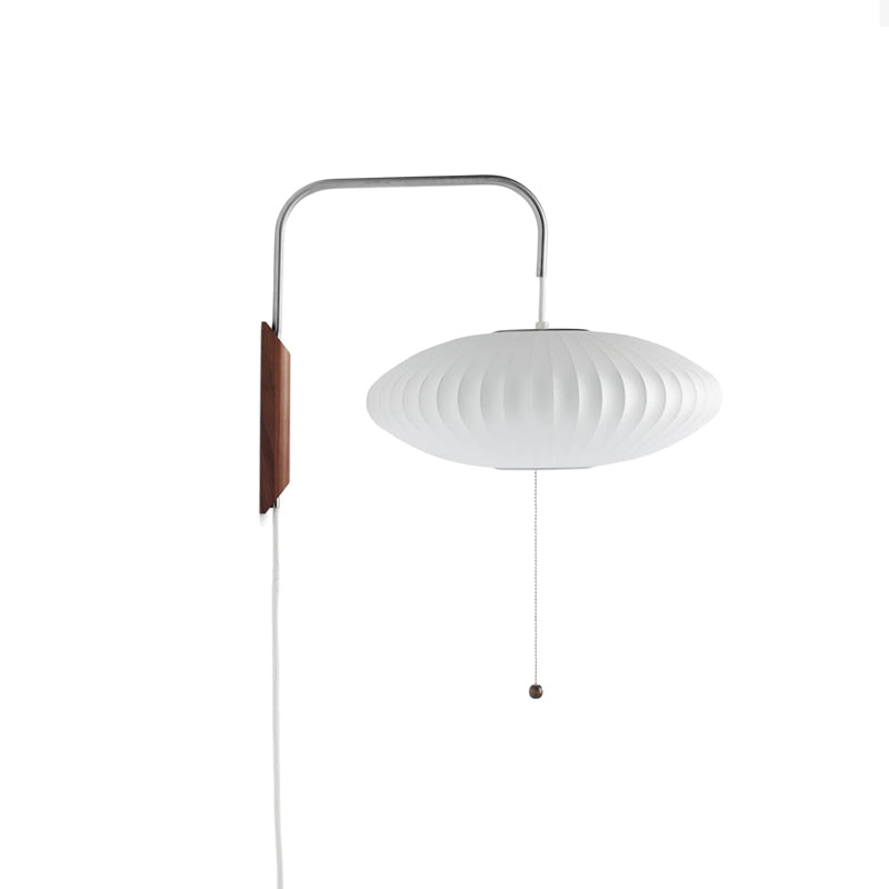 Kinkiet Ścienny Mid-Century Modern LED z Drewnianym Akcentem do Salonu i Sypialni
