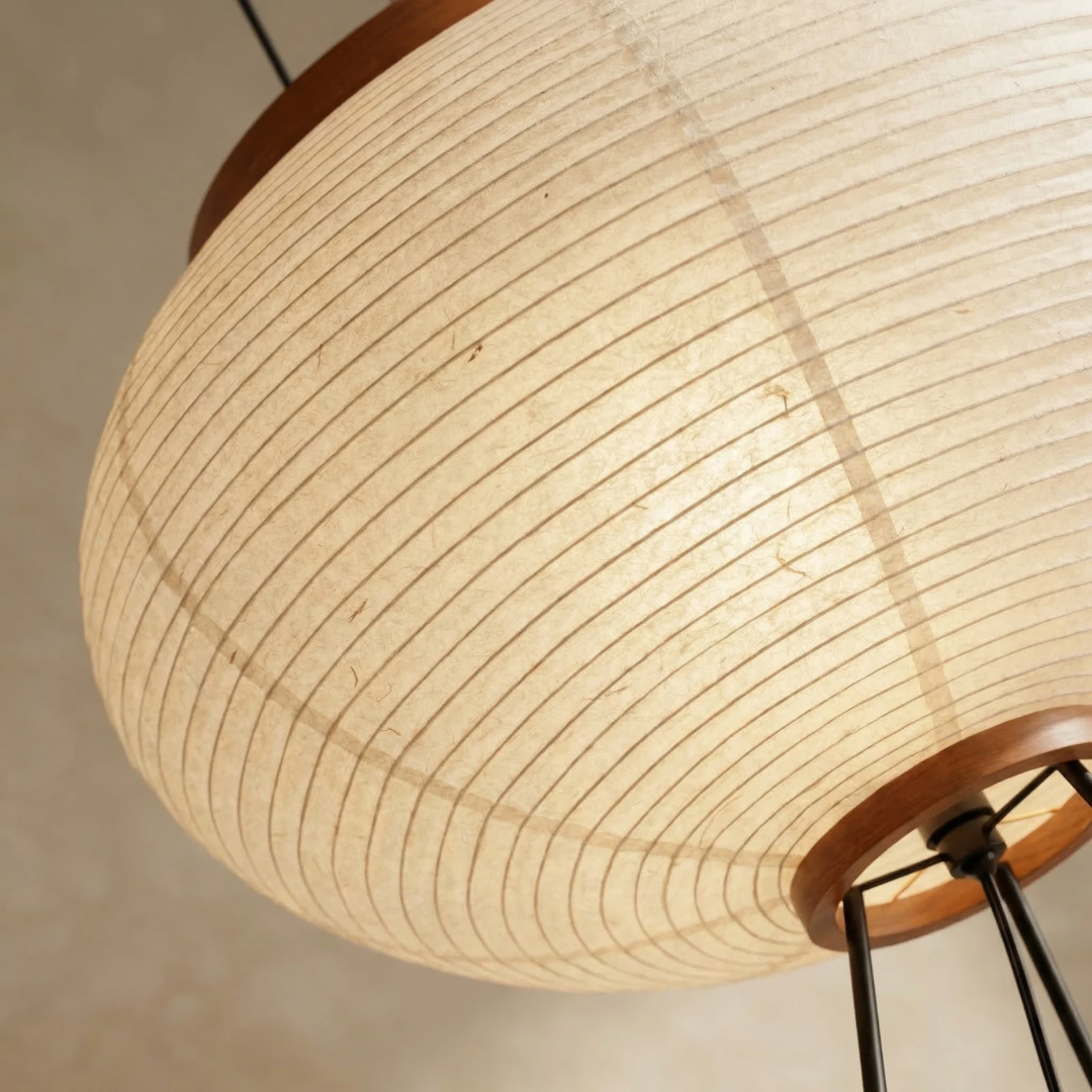 Minimalistyczna Papierowa Lampa Podłogowa o Miękkim, Rozproszonym Świetle
