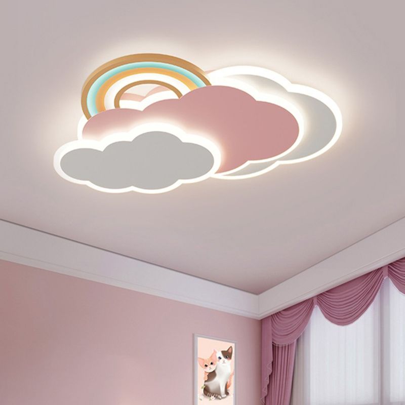 Przytulna, elegancka lampa sufitowa LED do nowoczesnych wnętrz z funkcją zmiany kolorów