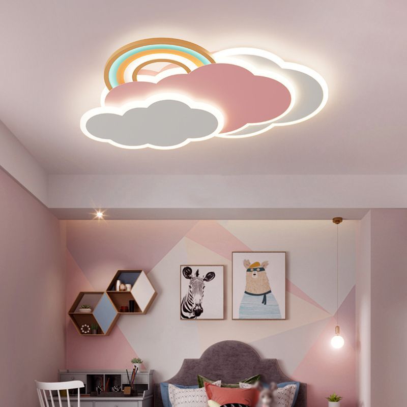 Przytulna, elegancka lampa sufitowa LED do nowoczesnych wnętrz z funkcją zmiany kolorów