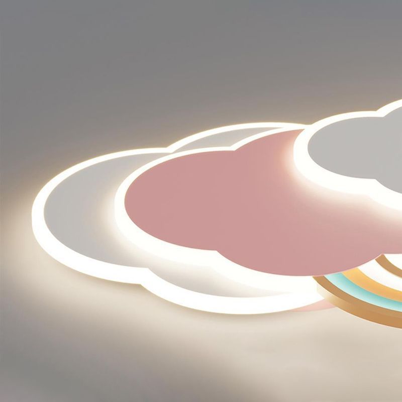 Przytulna, elegancka lampa sufitowa LED do nowoczesnych wnętrz z funkcją zmiany kolorów