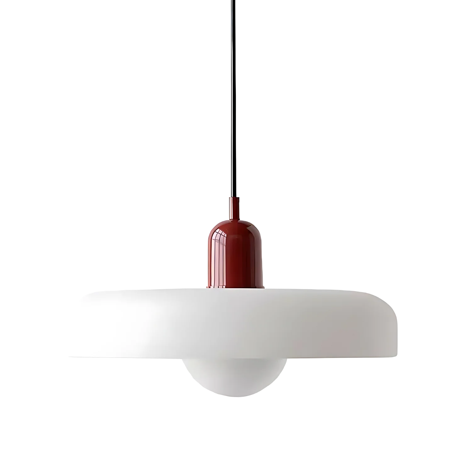 Nowoczesna szklana lampa wisząca LED | Regulowany pierścieniowy design Halo