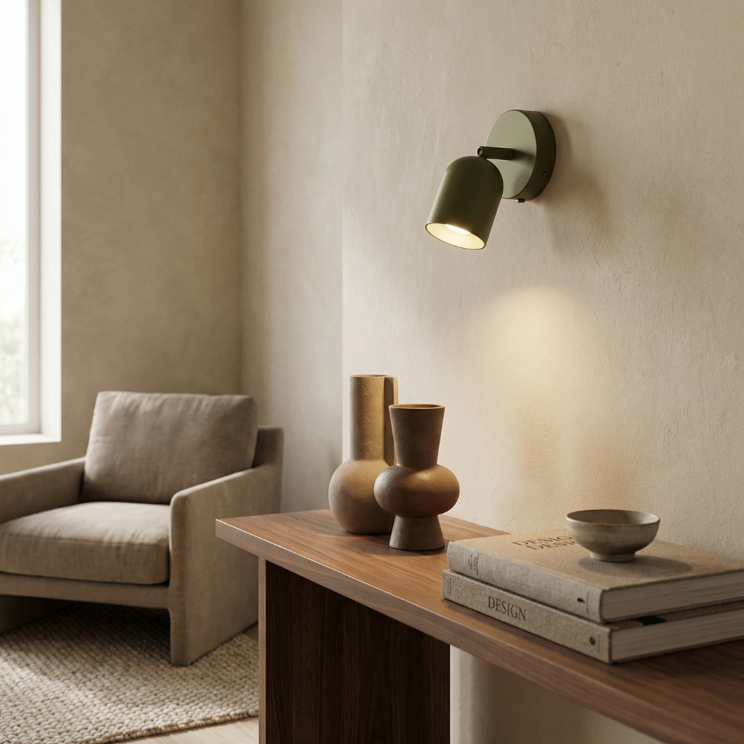 Nowoczesny Kinkiet Ścienny LED z Metalu | Ściemnialna Lampa do Salonu i Sypialni