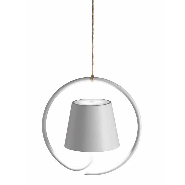 LumiOutdoor | Bezprzewodowa lampa wisząca LED z dotykową regulacją jasności do wnętrz i ogrodu