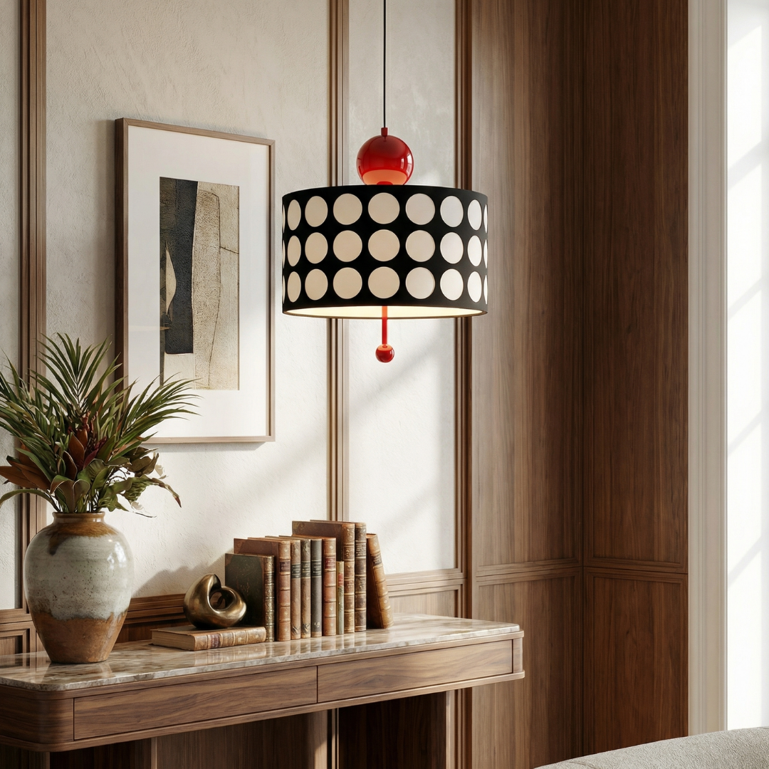 Nowoczesna lampa wisząca Lattice | Ażurowy klosz z efektowną grą światła
