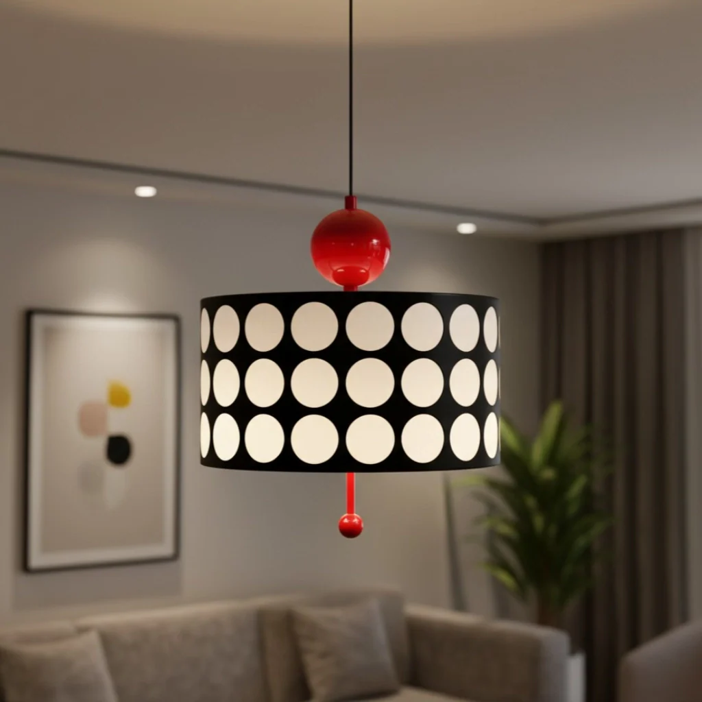 Nowoczesna lampa wisząca Lattice | Ażurowy klosz z efektowną grą światła