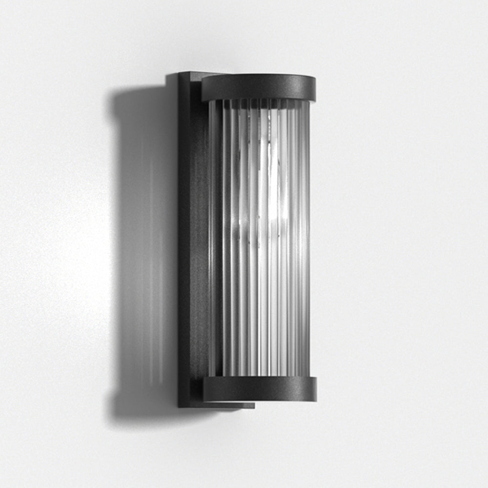 Nowoczesna Zewnętrzna Lampa Solarna | Cylindryczny Design z Metalu i Szkła ze Zmianą Kolorów
