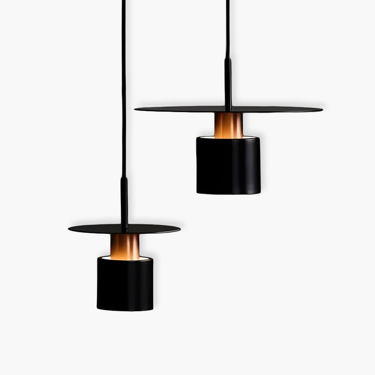 Modern Pendant Light | Black Hanging Light with Adjustable Cable | Elegant Lighting Solution for Kitchen and Dining Spaces