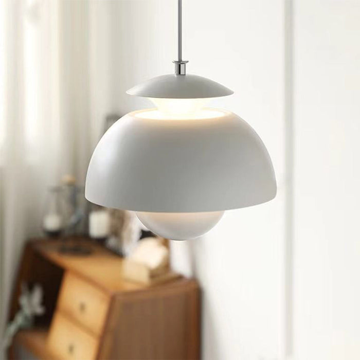 Modern Pendant Lighting | Metalowa lampa wisząca LED w kształcie pąka kwiatu