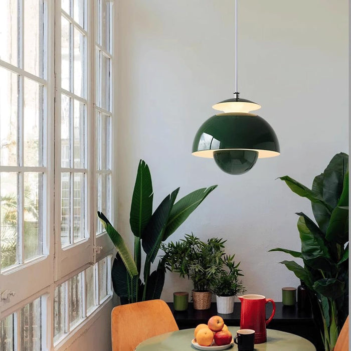 Modern Pendant Lighting | Metalowa lampa wisząca LED w kształcie pąka kwiatu