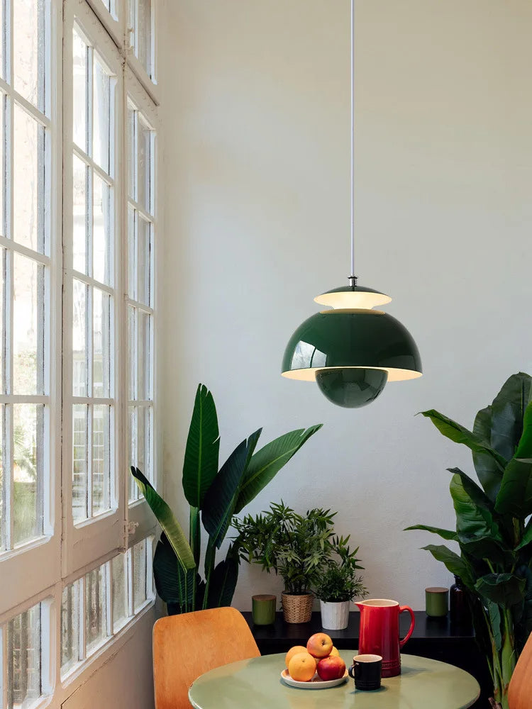 Modern Pendant Lighting | Metalowa lampa wisząca LED w kształcie pąka kwiatu
