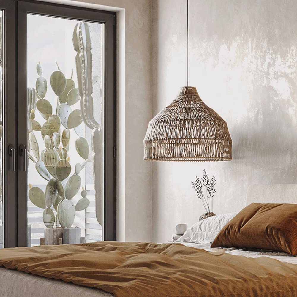 Muto | Przytulna, elegancka lampa wisząca z rattanu do nowoczesnych wnętrz