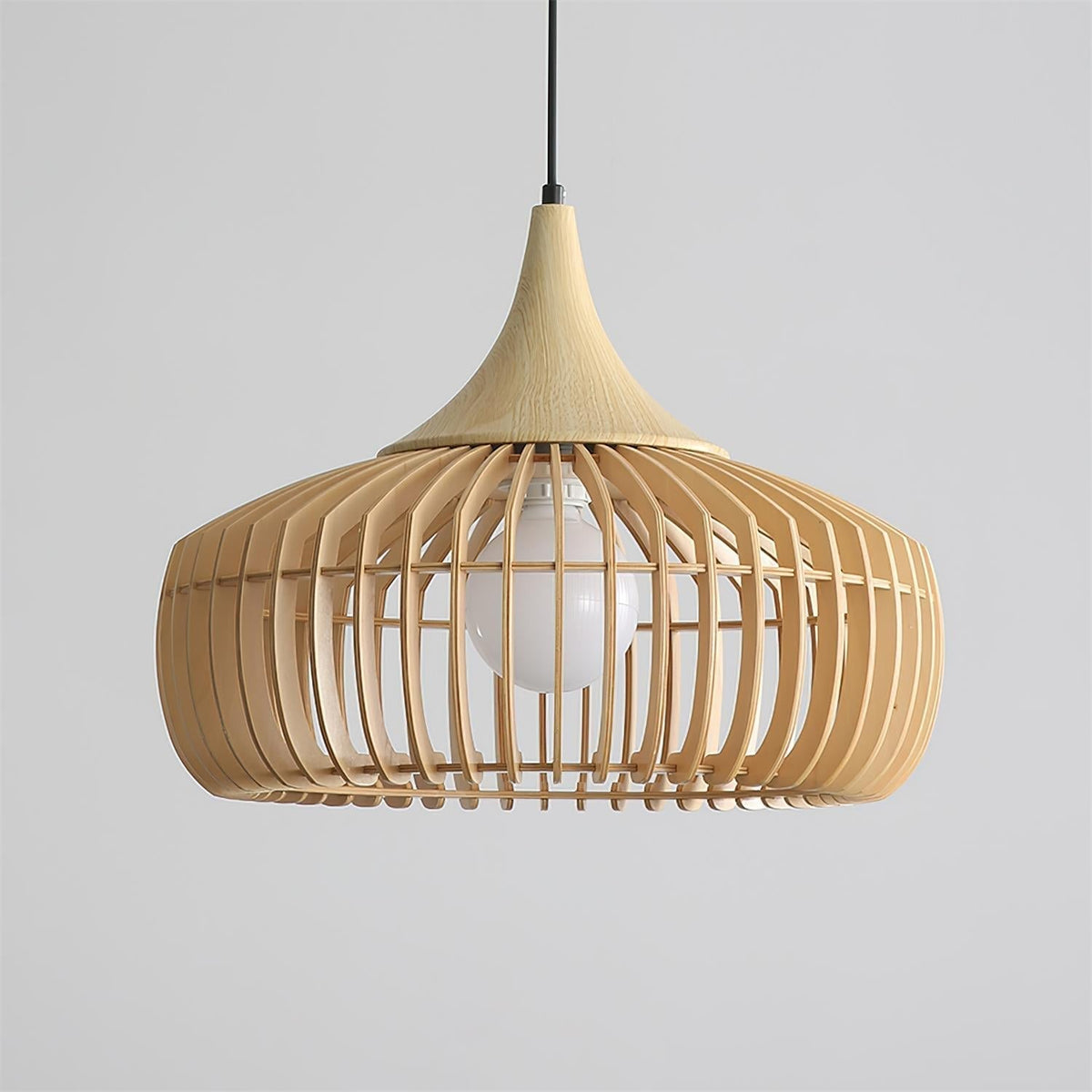 Lampa Wisząca z Naturalnego Bambusa i Rattanu
