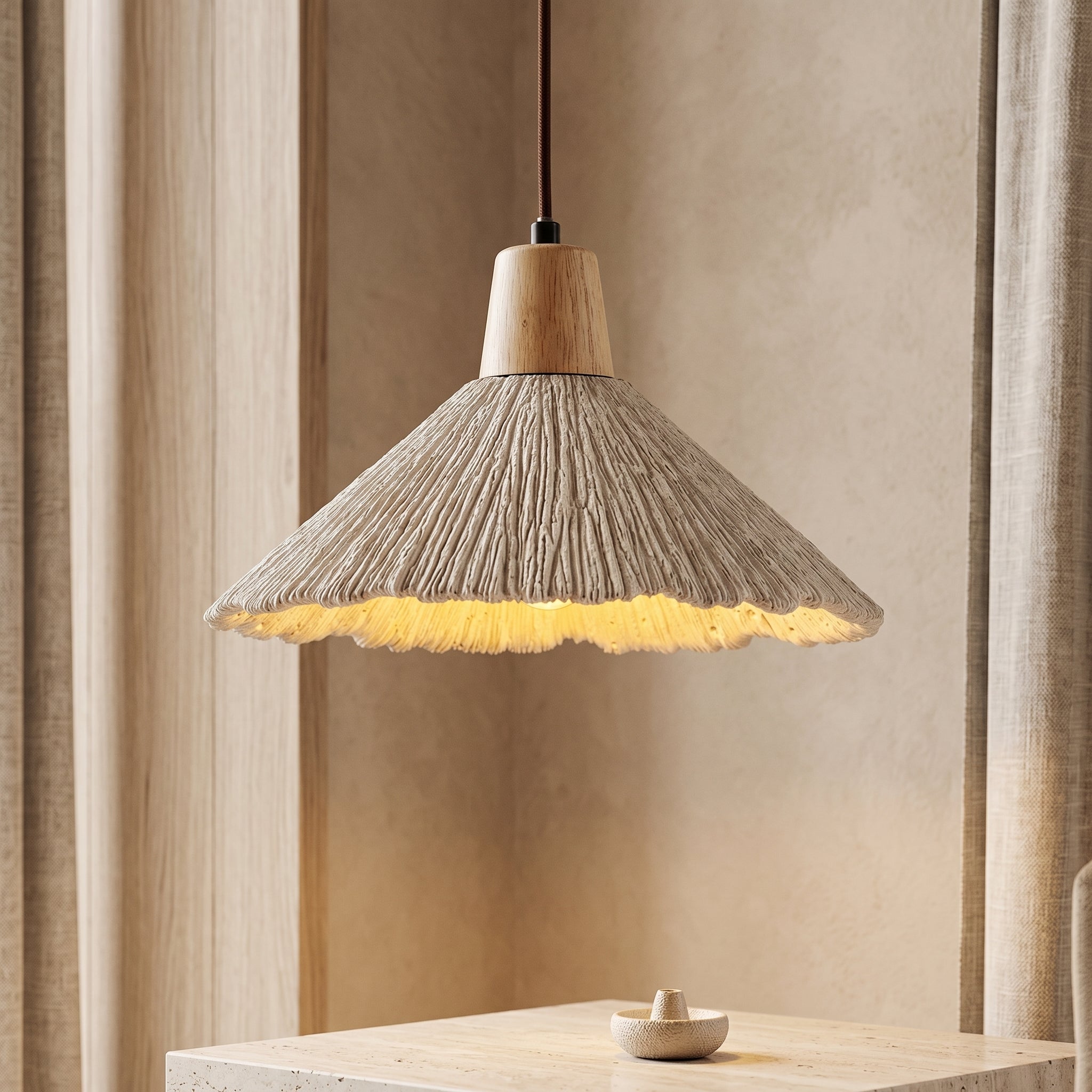 Natural Glow | Przytulna, elegancka lampa wisząca do nowoczesnych wnętrz z regulowaną wysokością