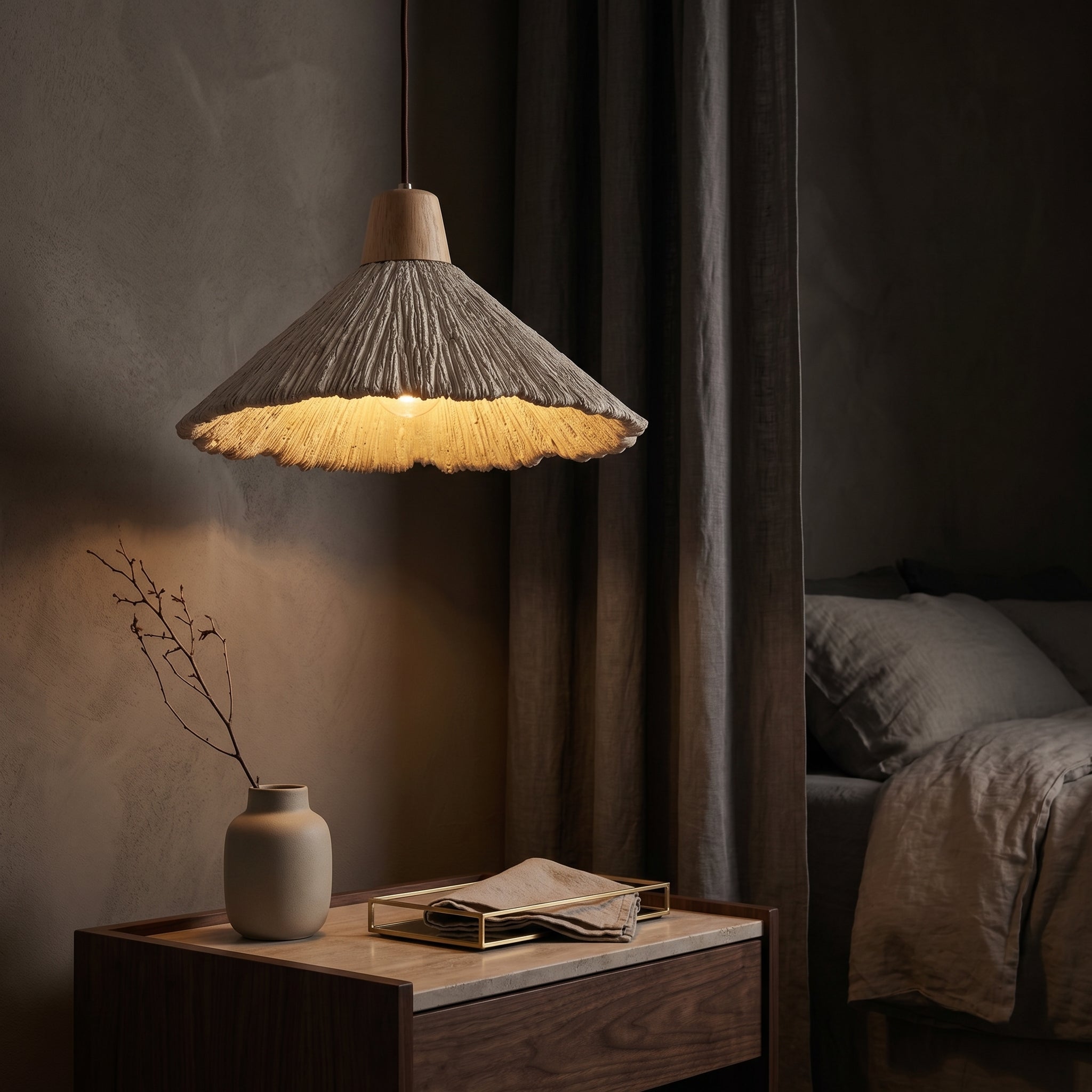 Natural Glow | Przytulna, elegancka lampa wisząca do nowoczesnych wnętrz z regulowaną wysokością