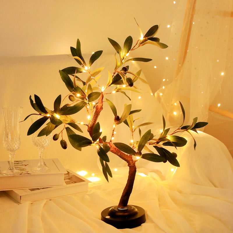 Nature's Glow | Przytulna, dekoracyjna lampka stołowa w kształcie drzewka do nowoczesnych wnętrz