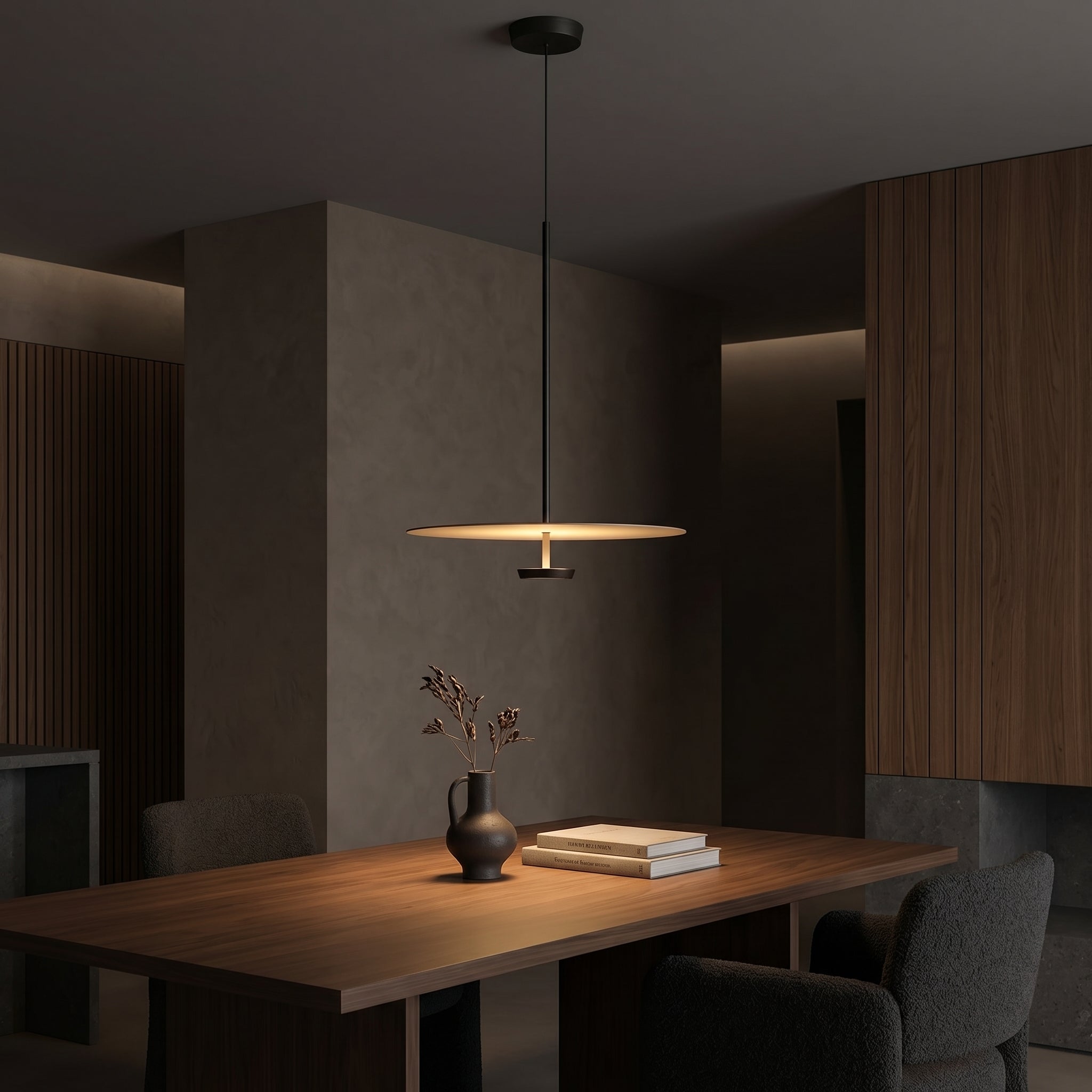 Nordic Collection | Przytulna, elegancka czarna lampa wisząca do nowoczesnych wnętrz