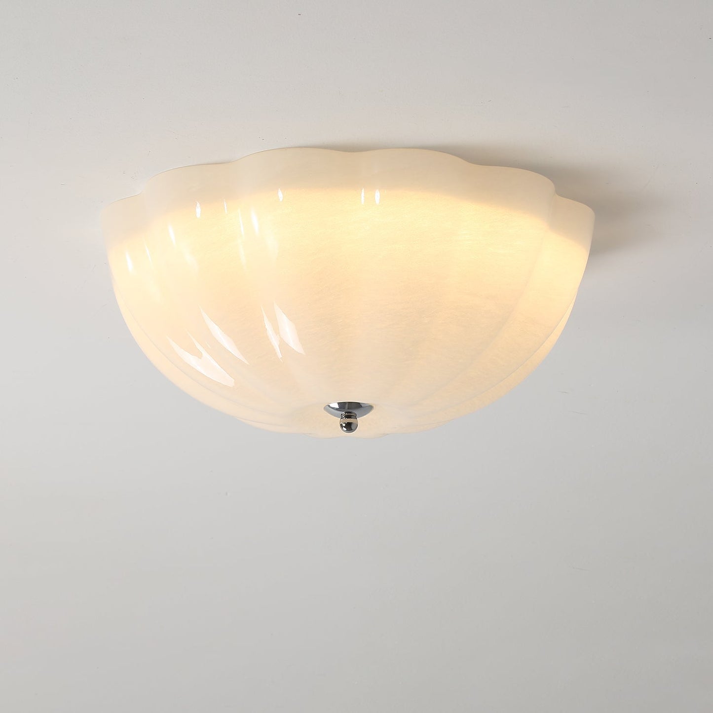 OpalShell | Elegancka nowoczesna lampa sufitowa typu flush mount