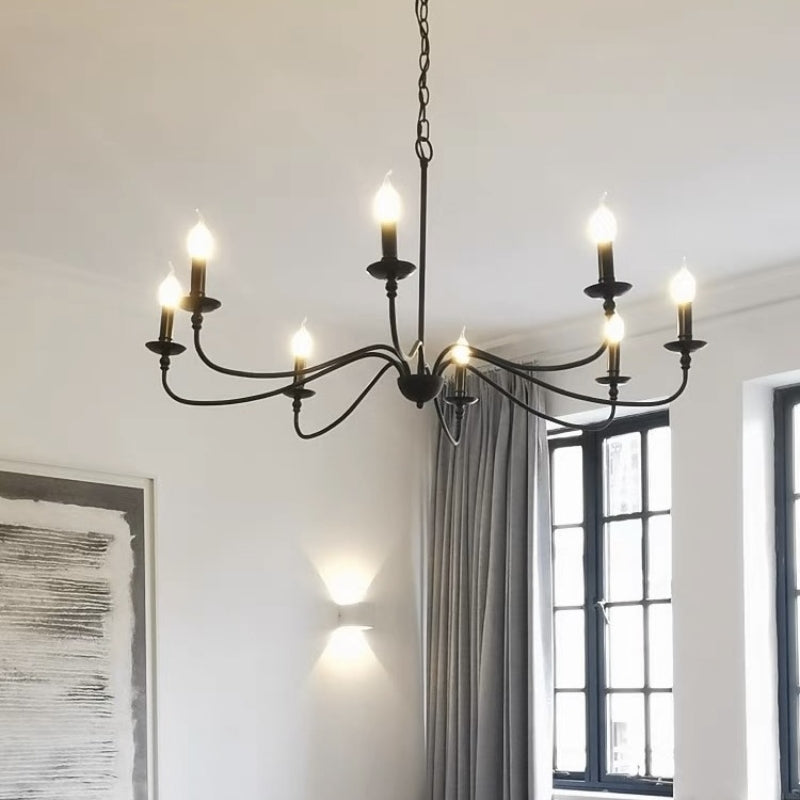 Orix Collection | Retro Metalowy Żyrandol z Regulowanym Łańcuchem