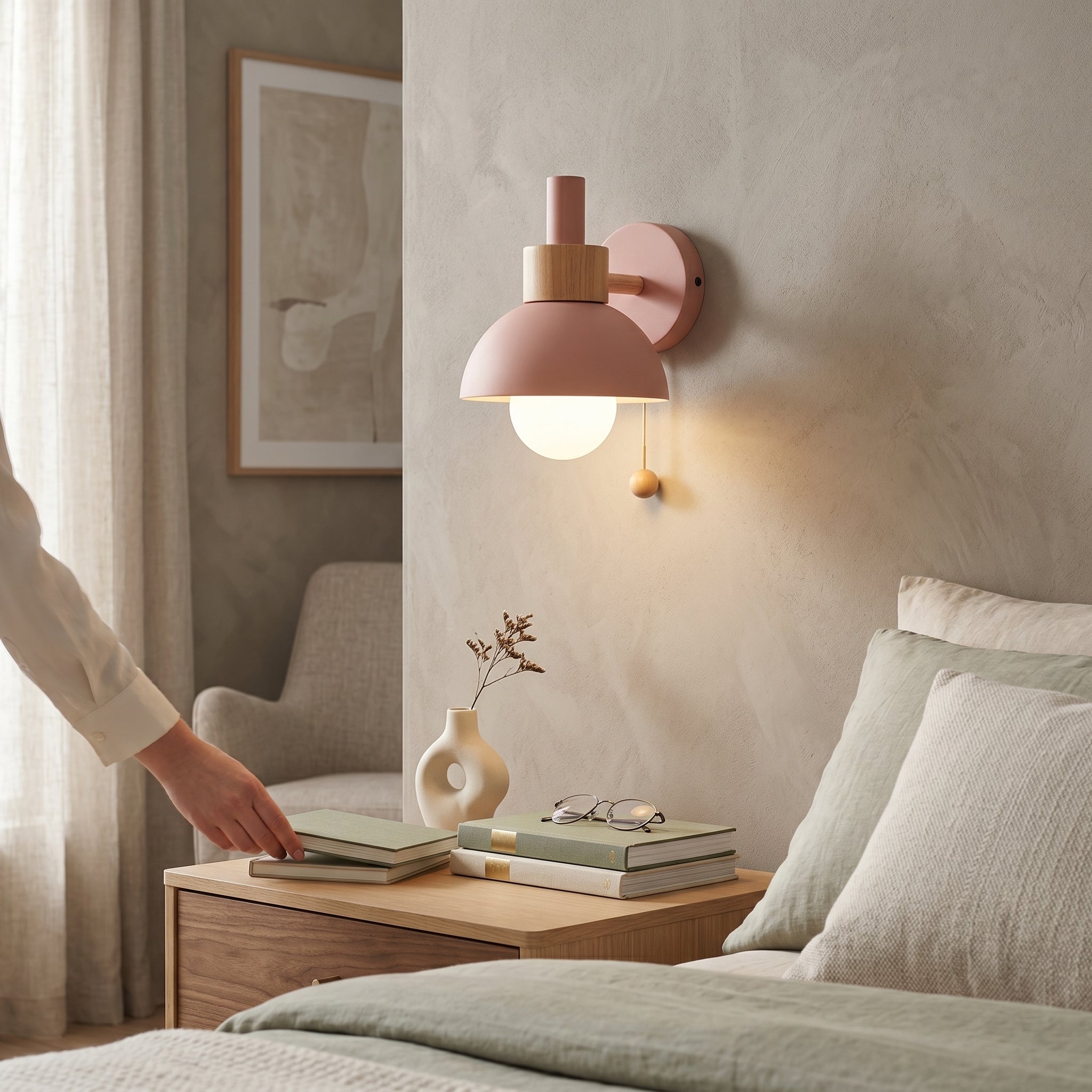 Floral | Kwiatowa Lampa Stołowa Vintage – Dekoracyjna Lampka do Sypialni i Salonu