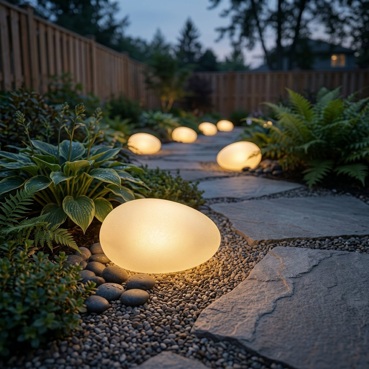 Pebble Glow | Solarna Lampa Ogrodowa w Kształcie Kamienia