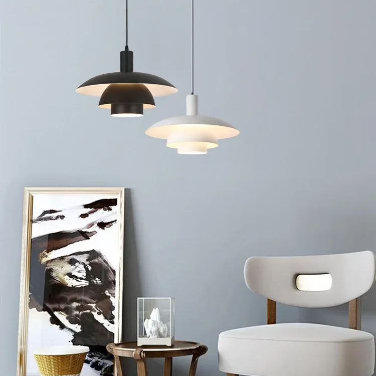 Styl skandynawski | Lampa wisząca w duńskim designie z delikatną poświatą ambientową | Minimalistyczne oświetlenie do eleganckich wnętrz
