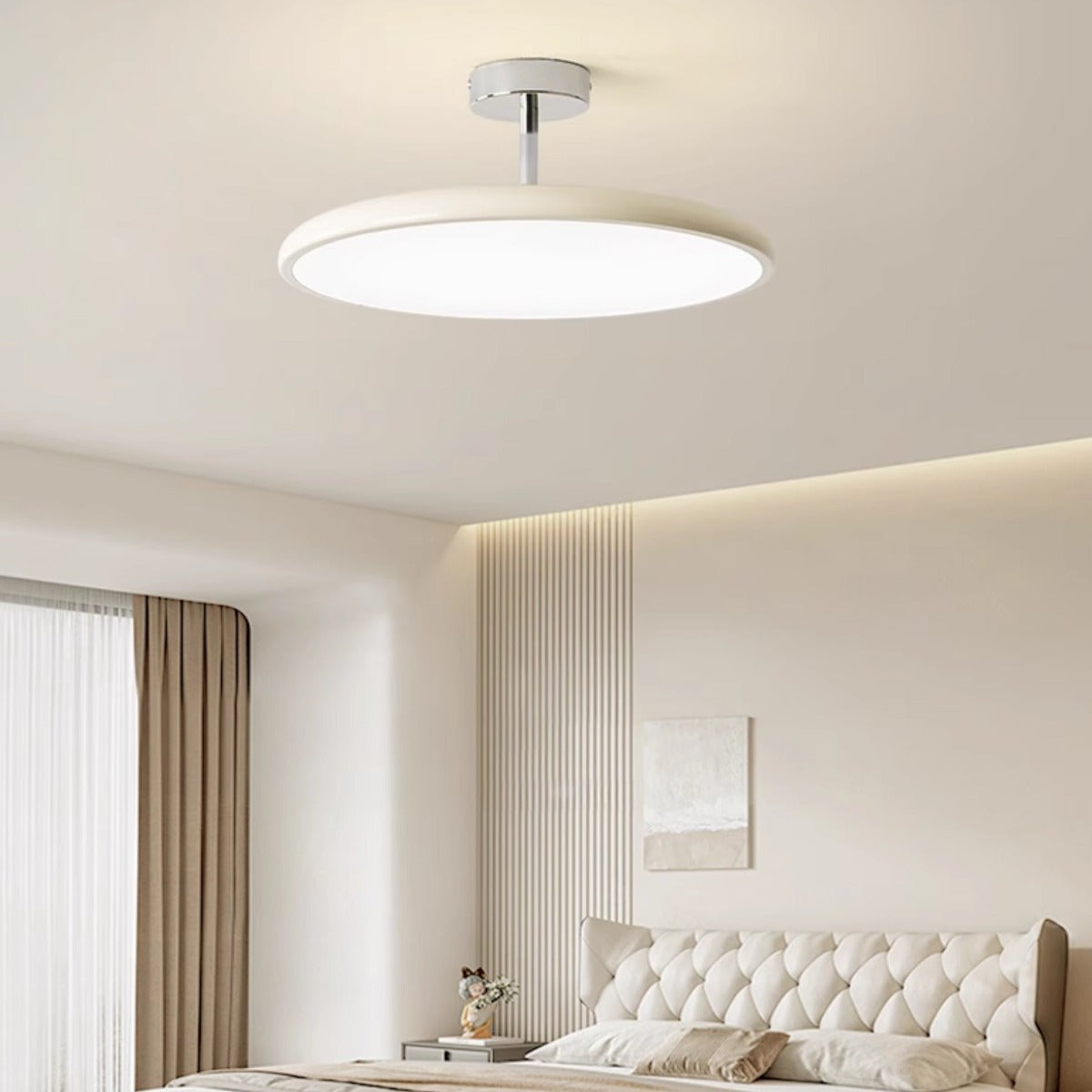 Valentina | Lampa sufitowa typu flush mount z ściemnialnym oświetleniem LED | Elegancki akrylowy klosz zapewniający wszechstronne oświetlenie