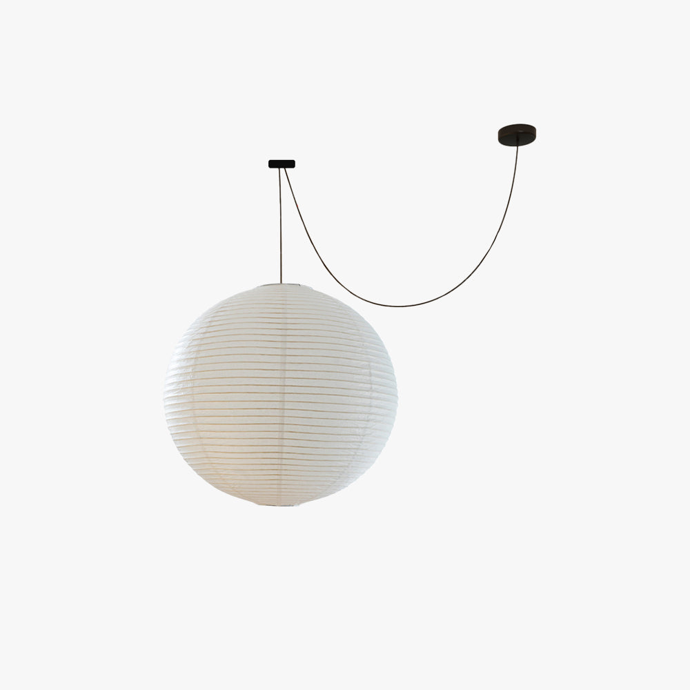 Lampa Wisząca Wabi Sabi Kula z Metalu i Papieru