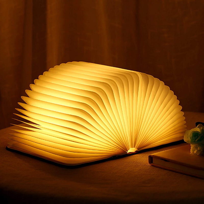 Lampka LED w Kształcie Książki z Czujnikiem Dotykowym | Dekoracyjna Lampka Nocna