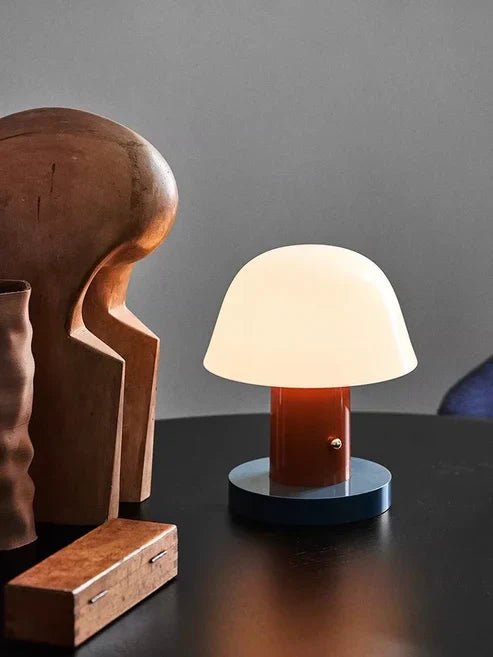 Fantazyjna lampa stołowa Mushroom z oświetleniem LED | Inspirowany naturą design dla przytulnej atmosfery