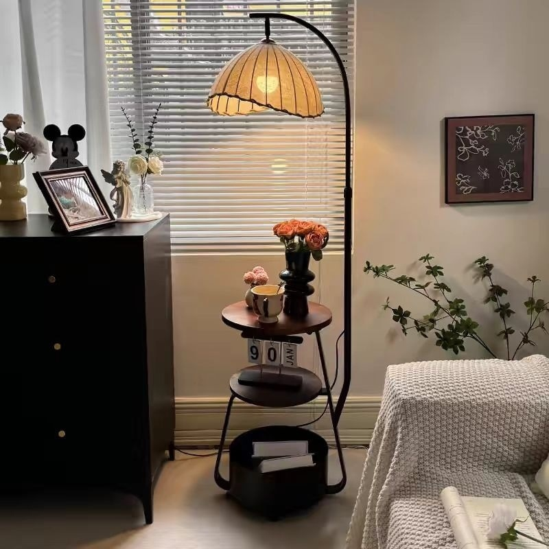 Zen Elegance | Japońska lampa stołowa LED do sypialni w stylu japandi