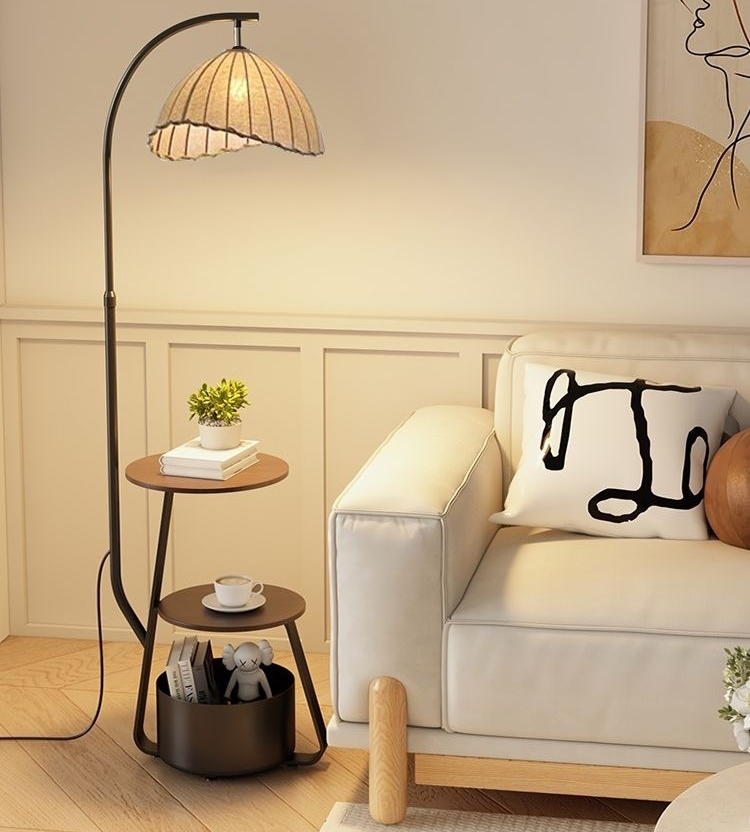 Zen Elegance | Japońska lampa stołowa LED do sypialni w stylu japandi