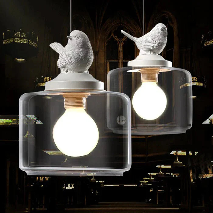 Bird | Lampa Wisząca z Motywem Ptaków – Elegancki Design do Salonu i Jadalni