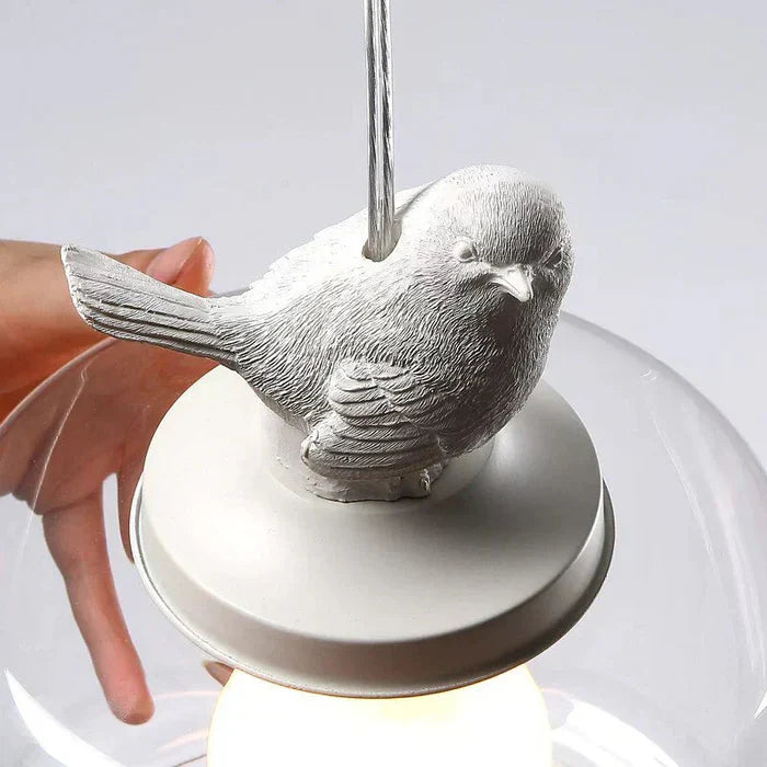 Bird | Lampa Wisząca z Motywem Ptaków – Elegancki Design do Salonu i Jadalni