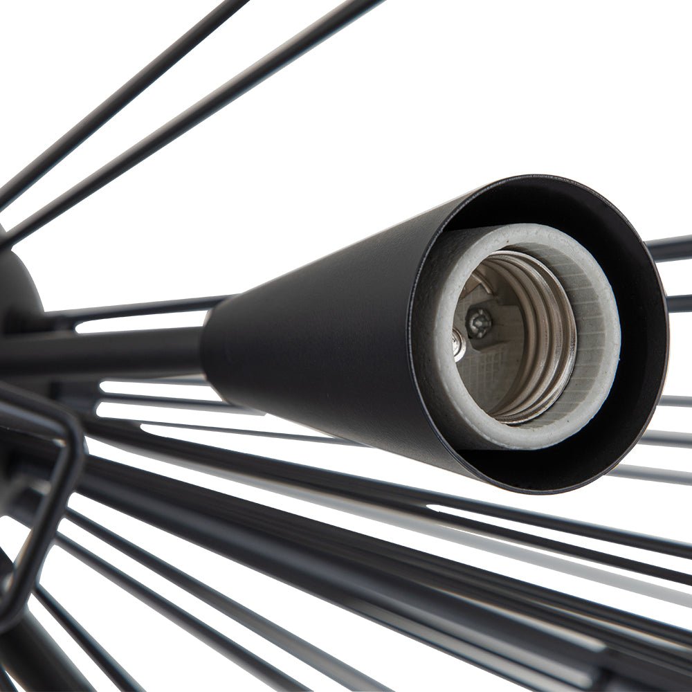 Żyrandol Sputnik Słońce Mid-Century na 10 Punktów