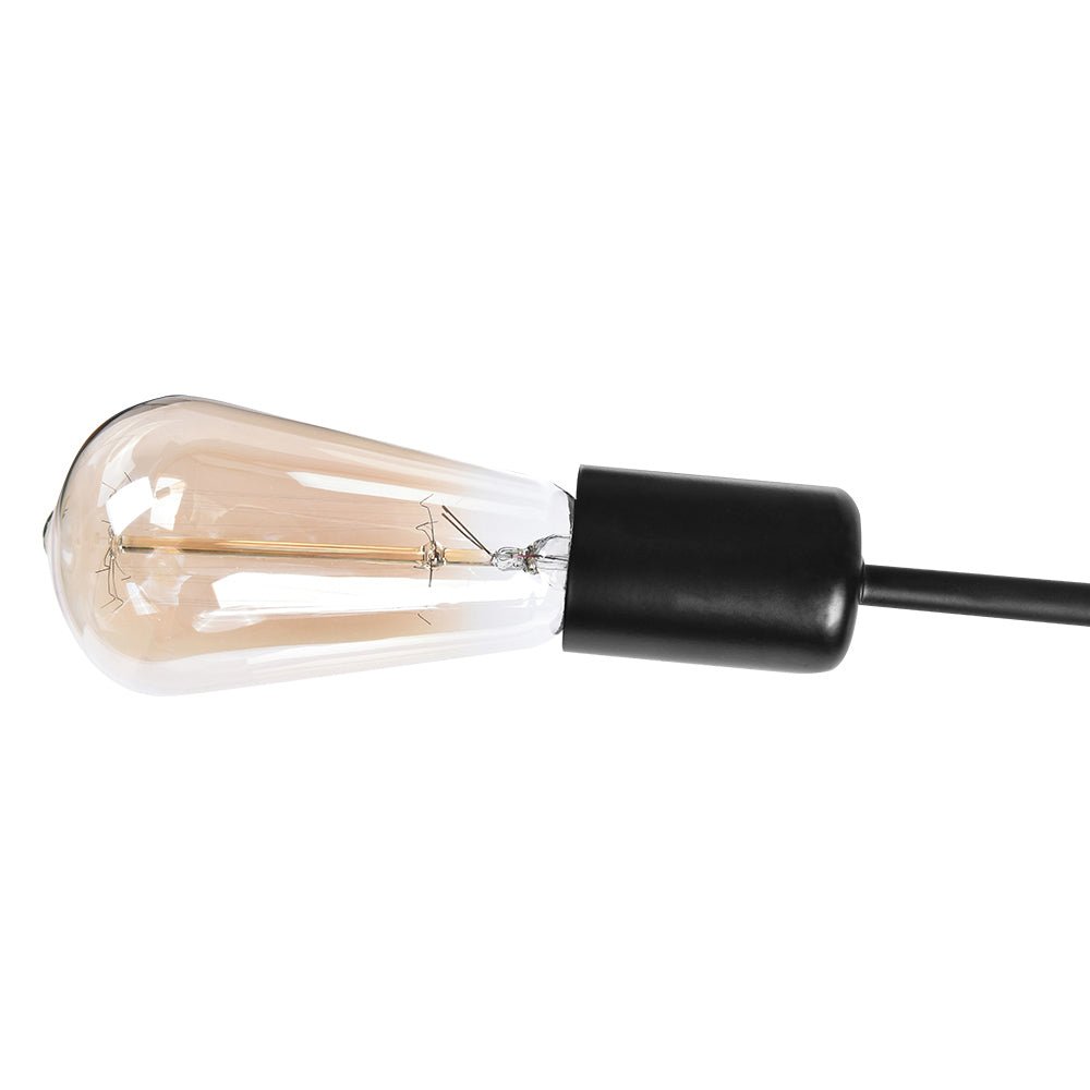 Czarny Żyrandol Sputnik Mid-Century na 12 lub 20 Punktów