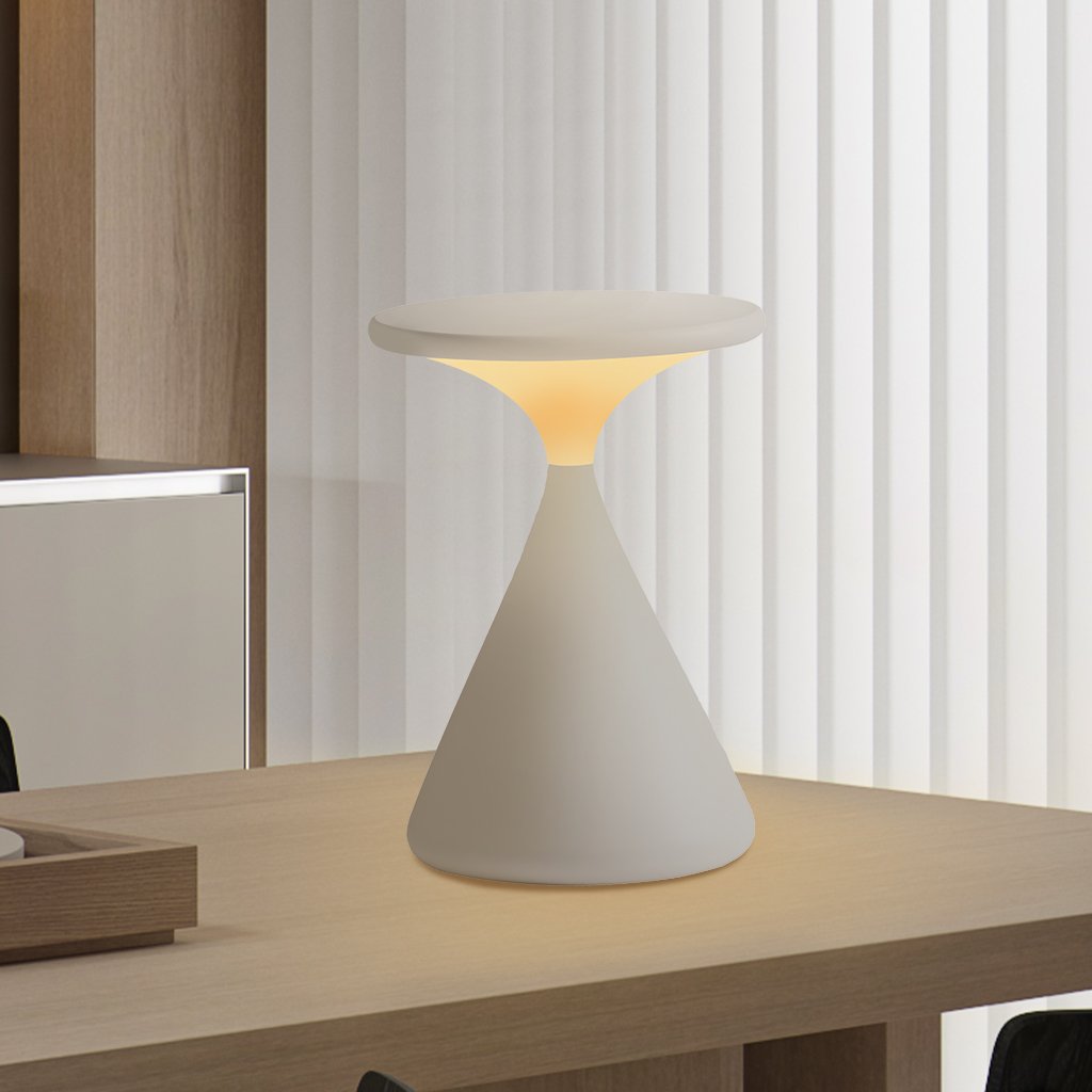 Aeron Hourglass | Bezprzewodowa Lampa Stołowa LED – Designerska Lampka z Regulacją Jasności