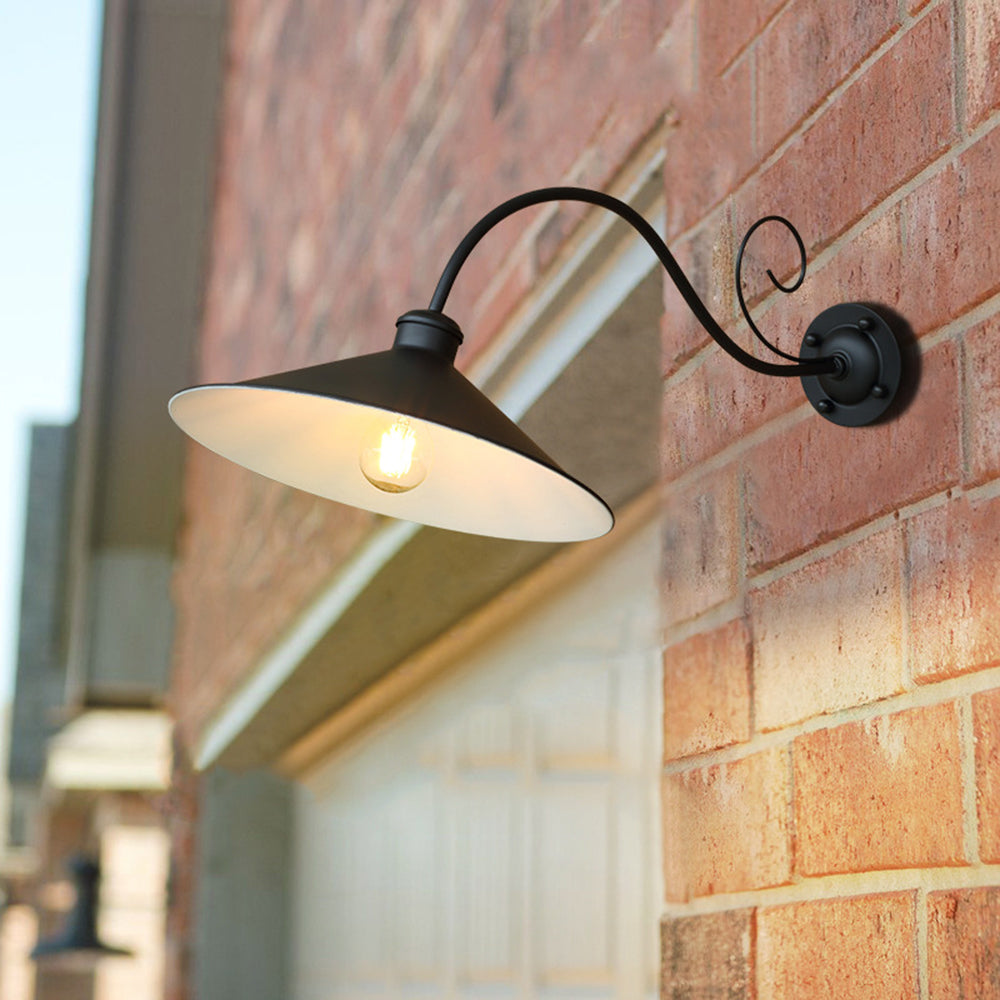 Alessio Vintage Outdoor Wall Light | Waterproof IP65 Metal Sconce for Courtyards & Terraces