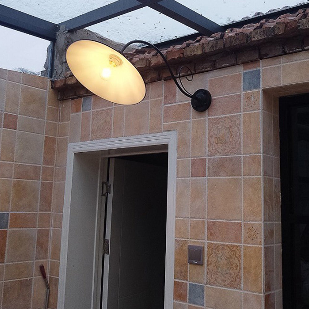 Alessio Vintage Outdoor Wall Light | Waterproof IP65 Metal Sconce for Courtyards & Terraces